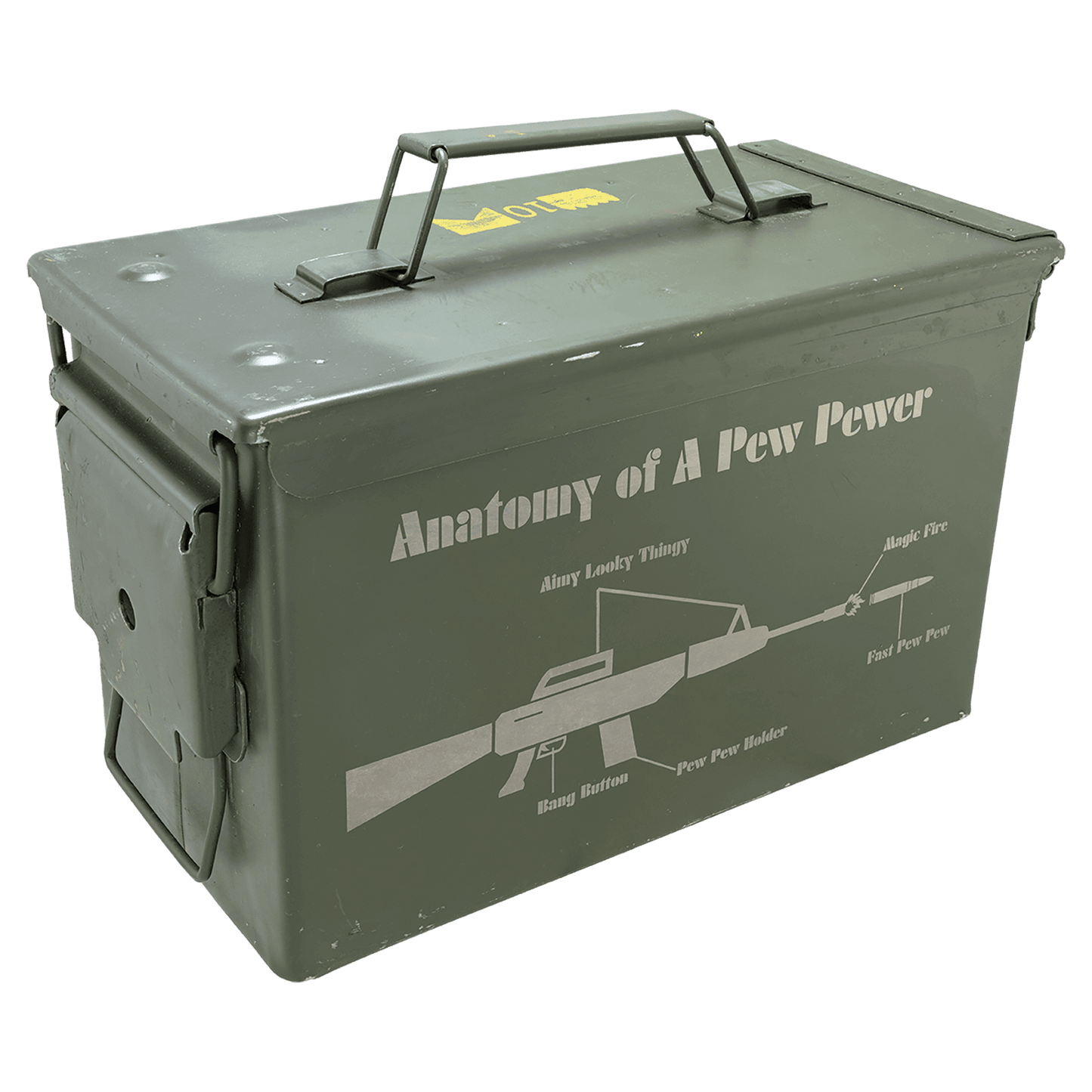 Bidón de munición excedente del ejército personalizado de calibre 50