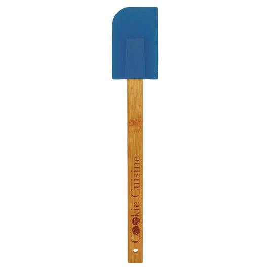Espátula de silicona personalizada con mango de bambú