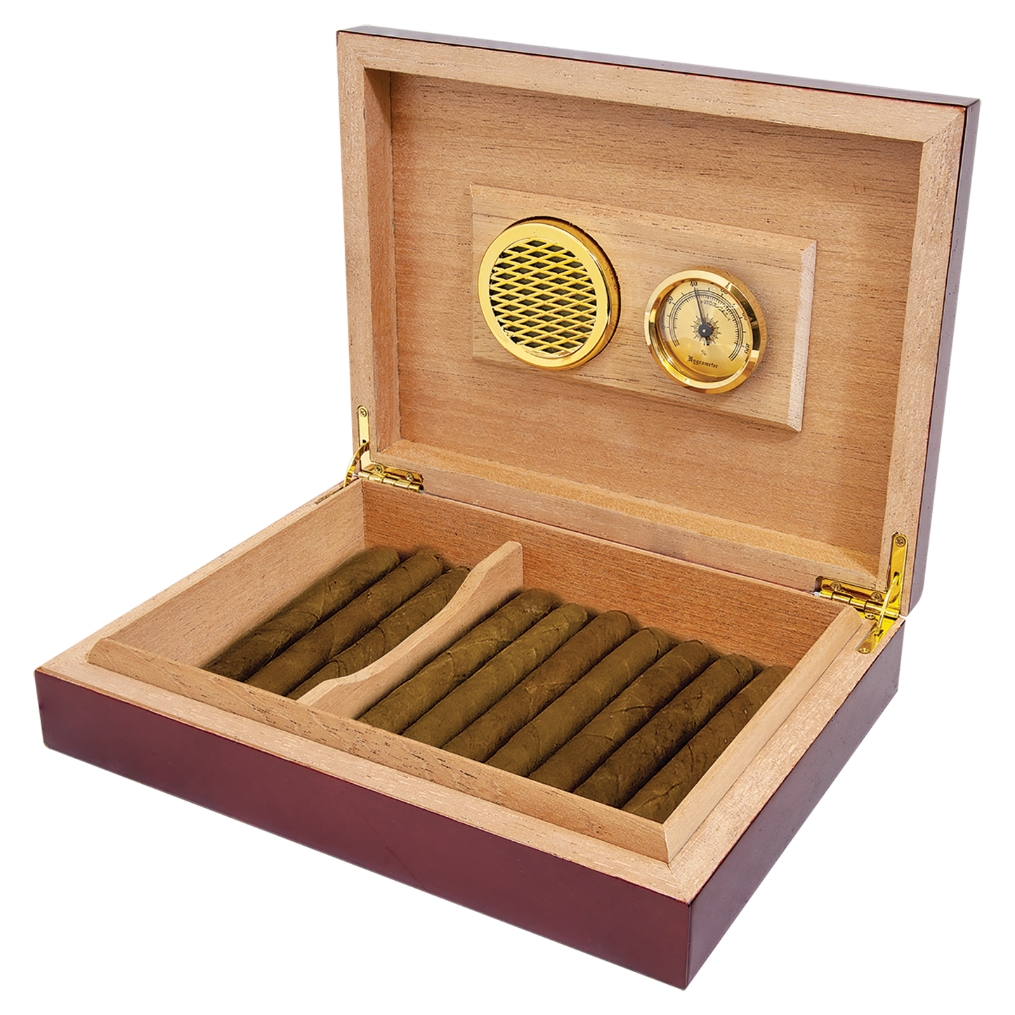 Customized Spanish Cedar Rosewood Finish Humidor