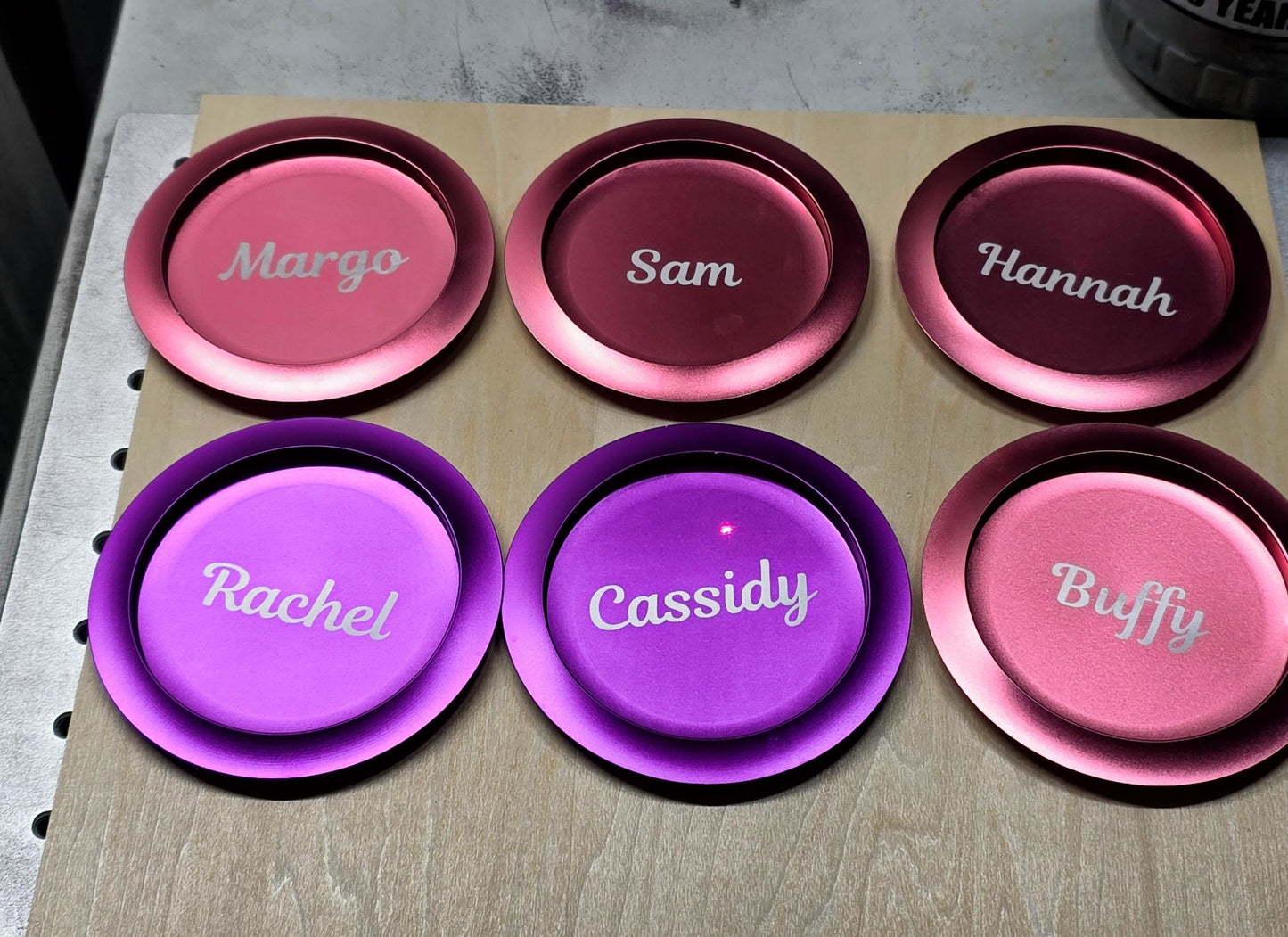 Pink Custom Metal Disc Golf Mini Marker