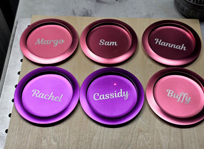 Pink Custom Metal Disc Golf Mini Marker