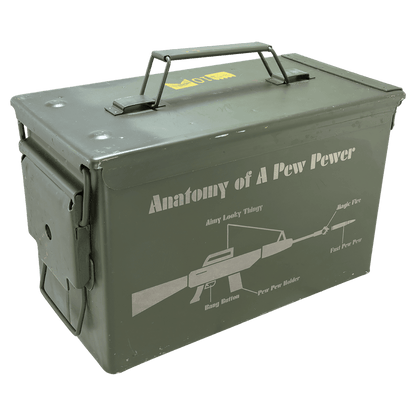 Bidón de munición excedente del ejército personalizado de calibre 30