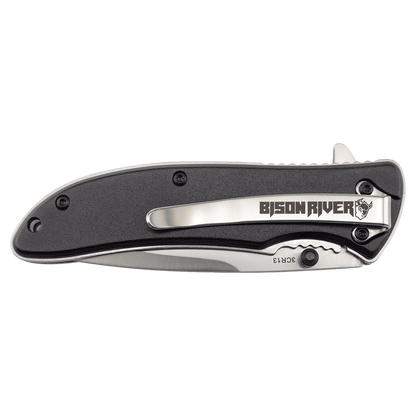 Agregue su texto a este cuchillo de uso diario Bison River de 4 1/4" (EDC)
