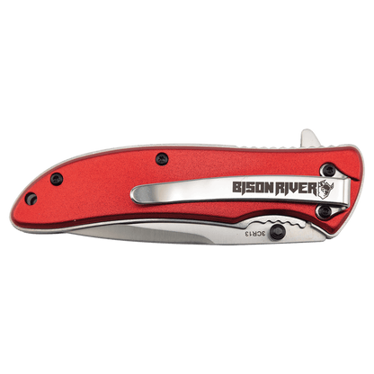 Agregue su texto a este cuchillo de uso diario Bison River de 4 1/4" (EDC)