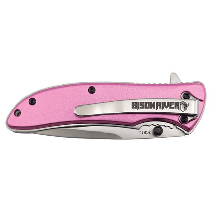Agregue su texto a este cuchillo de uso diario Bison River de 4 1/4" (EDC)