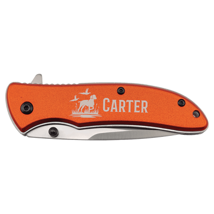 Agregue su texto a este cuchillo de uso diario Bison River de 4 1/4" (EDC)
