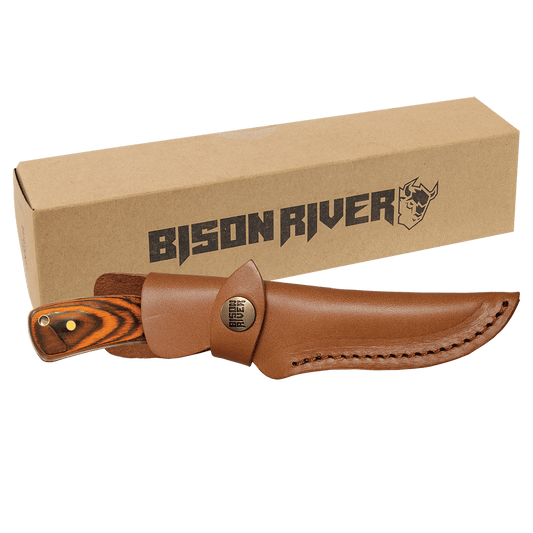 Custoimized for You Bison River 7 3/4" Stainless Steel fixed Blade Knife with Sheath