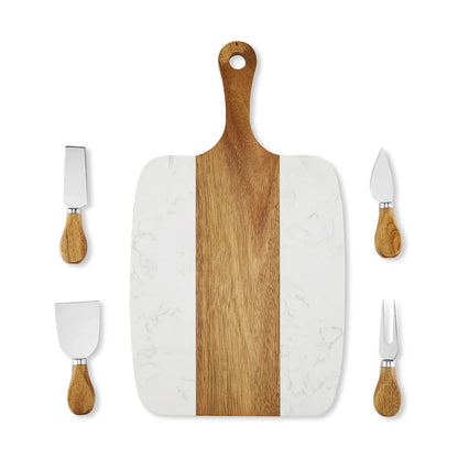 Juego de tablas de servir de mármol personalizadas