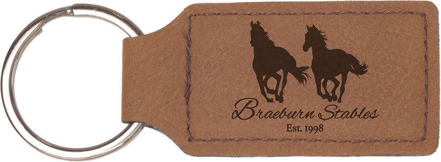 Llaveros rectangulares personalizados