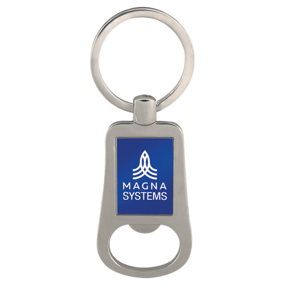 Llavero abridor de botellas personalizado de 2 1/8"
