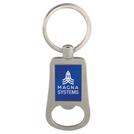 Customized 2 1/8" Bottle Opener Keychain