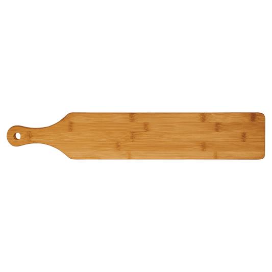 Paleta de bambú de madera auténtica personalizada de 4" x 22"