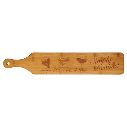 Customized Genuine Wood Bamboo Paddle 4"x22"
