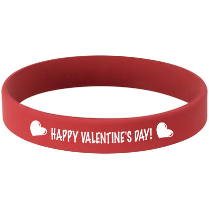 Pulsera de silicona personalizada disponible en tamaños pequeño y grande.