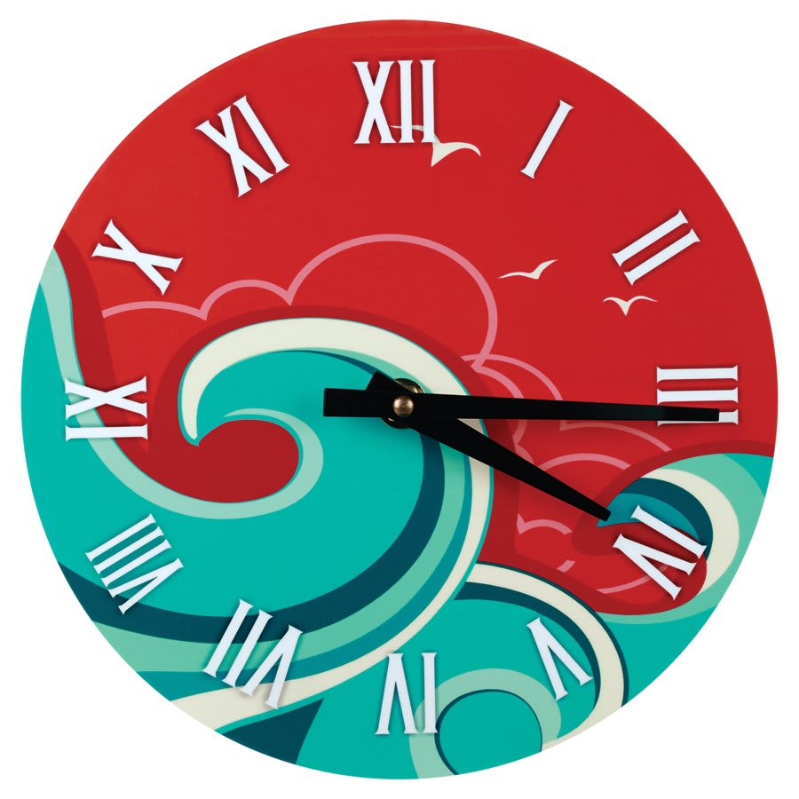 Reloj redondo de 8,25" personalizado a todo color