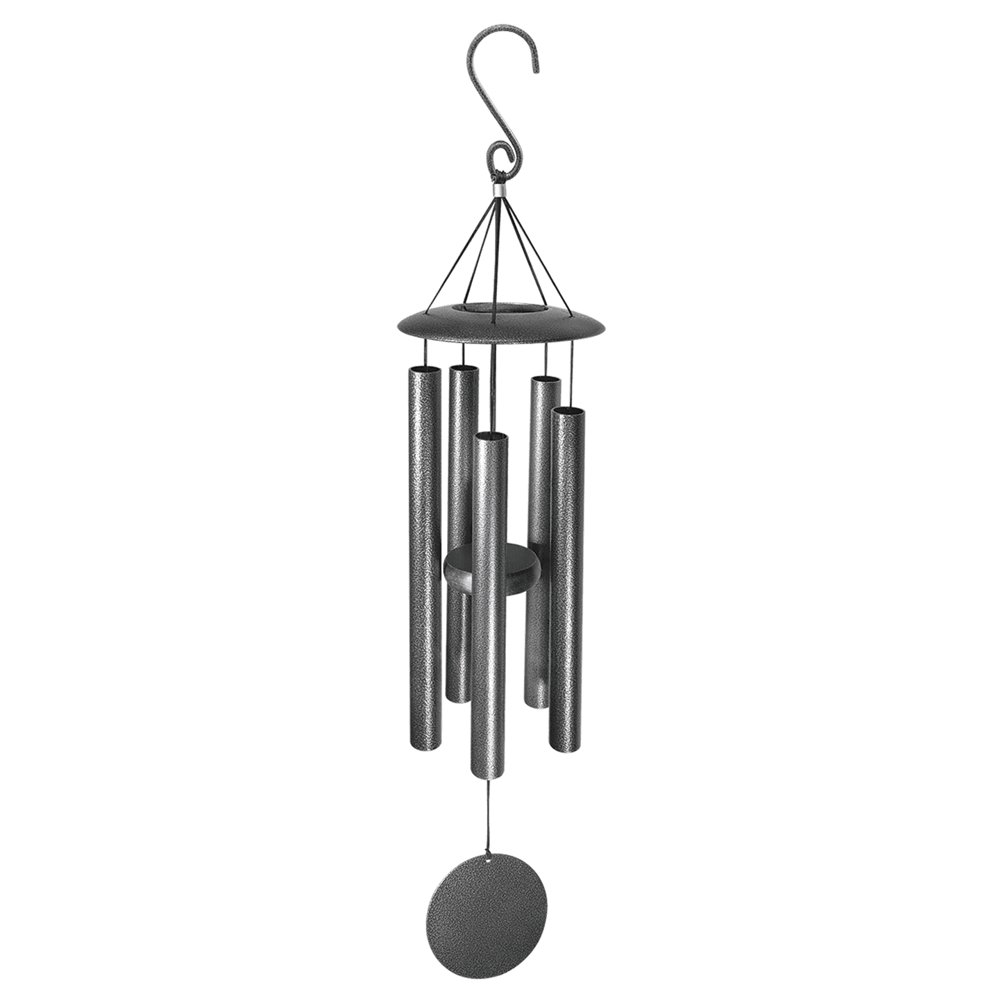 Customized 30" Black Powder Coated Aluminum Wind Chime