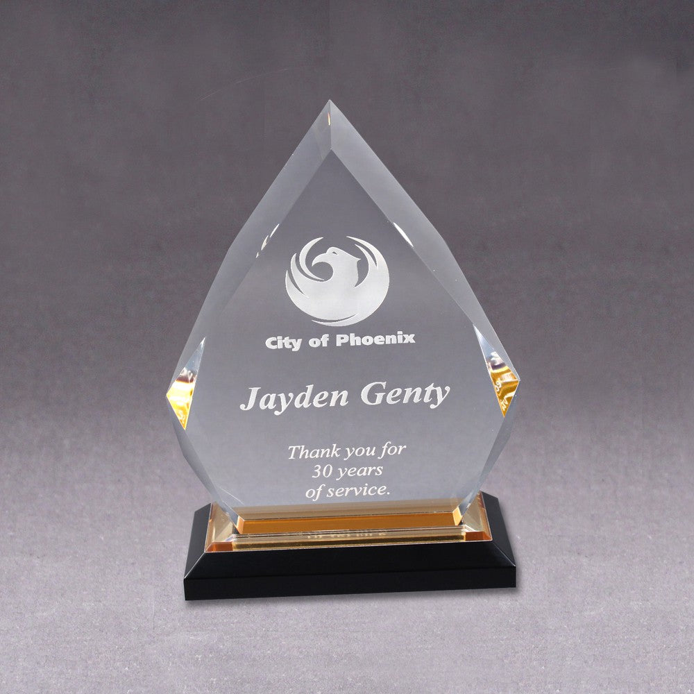 Custom Acrylic Diamond Awards 3 Sizes Available