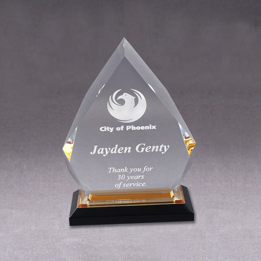 Custom Acrylic Diamond Awards 3 Sizes Available