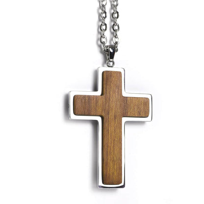 Collar colgante de madera personalizable