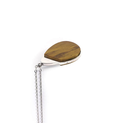 Collar colgante de madera personalizable
