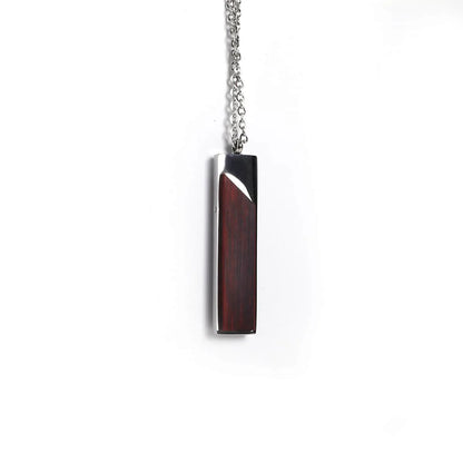 Collar colgante de madera personalizable