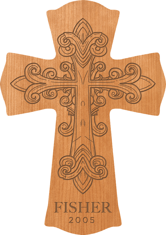 Customized 11.5'' x 8'' MDF Cross