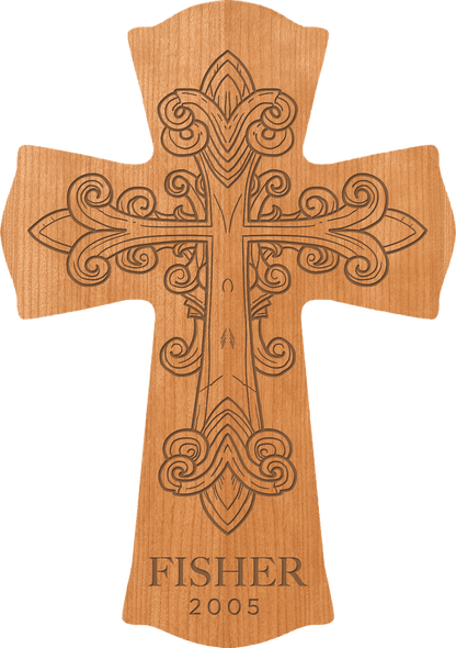 Customized 11.5'' x 8'' MDF Cross