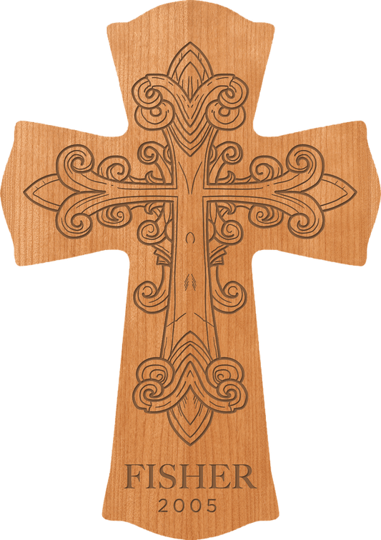 Customized 11.5'' x 8'' MDF Cross