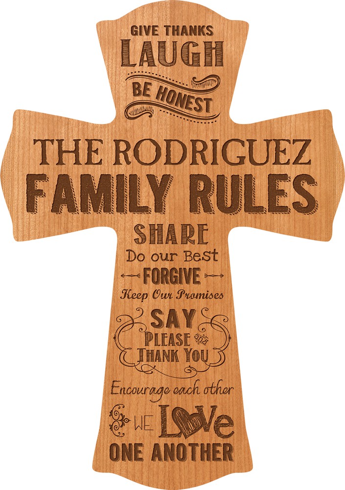 Customized 11.5'' x 8'' MDF Cross