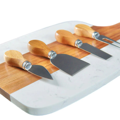 Juego de tablas de servir de mármol personalizadas