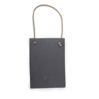CustomLaser Engraved 10" x 7" Rectangle Hanging Slate