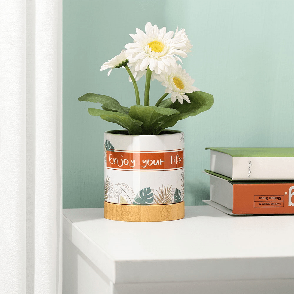 Custom Full Color 4" Ceramic Planter