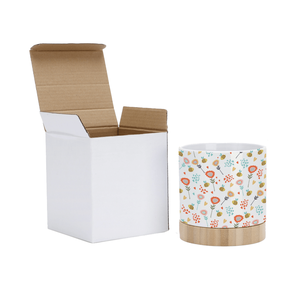 Custom Full Color 4" Ceramic Planter